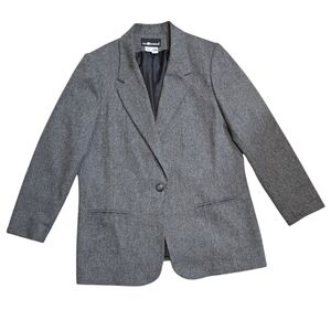 Sag Harbor Vintage Wool Blazer Gray Size 14
